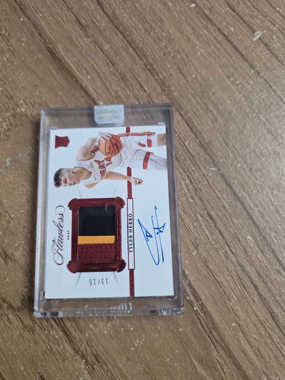 Tyler Herro LAWLESS Heat Basketball Card Collector Case - White, Red & Black